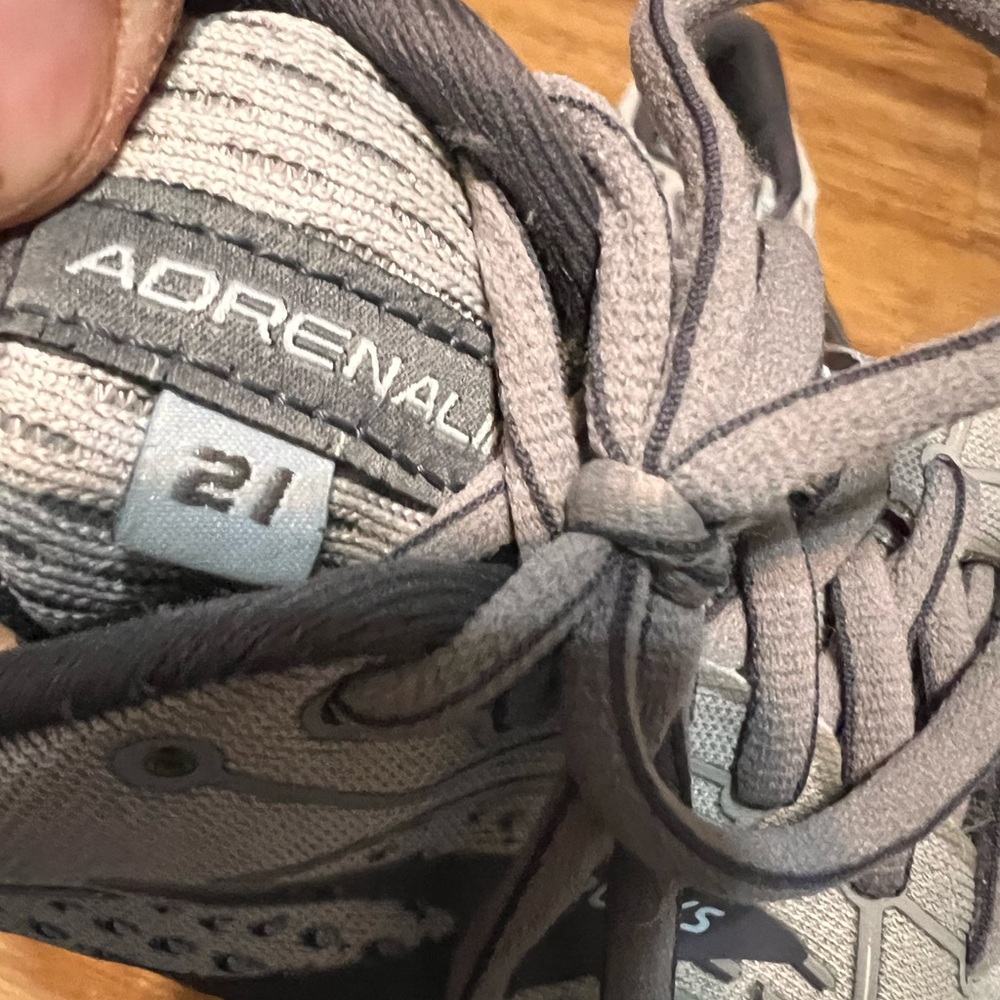 Brooks Adrenaline 21 Gray Mesh  Running Sneakers Shoes Women's 8.5B - Picture 2 of 7